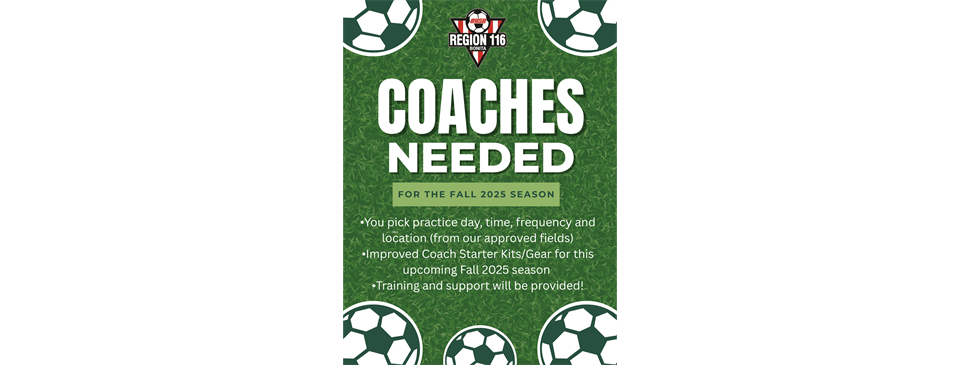 Coaches Needed for Fall!