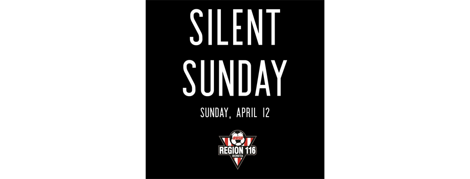 Silent Sunday - This Sunday, April 12th!
