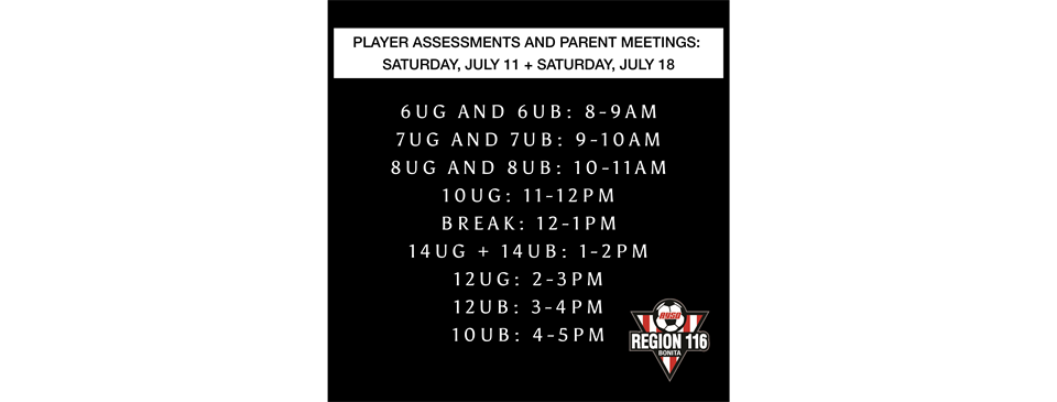 Assessments- RSVP to your Session!